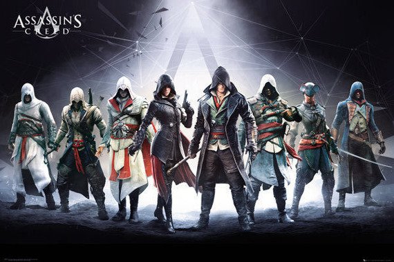 plakat ASSASSINS CREED - CHARACTERS