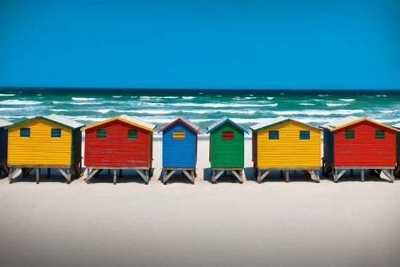 plakat BEACH HUTS