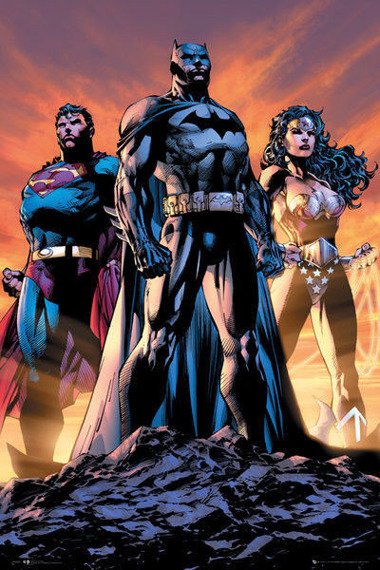 plakat DC COMICS - JUSTICE LEAGUE TRIO