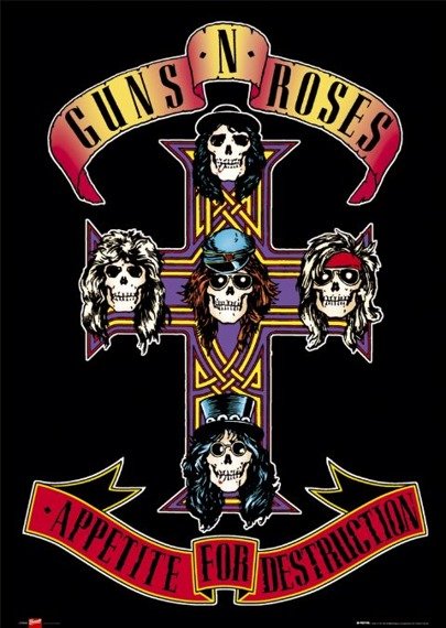 plakat GUNS N ROSES - APPETITE FOR DESTRUCTION 