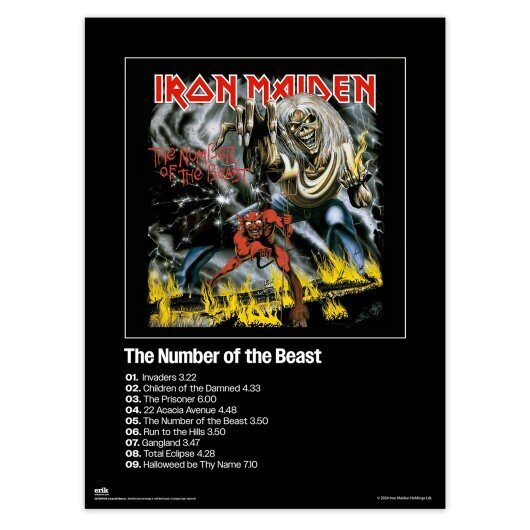 plakat IRON MAIDEN (zestaw 2 sztuk) - KILLERS / NUMBER OF THE BEAST