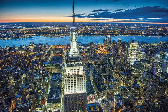 plakat JASON HAWKES - EMPIRE STATE BUILDING AT NIGHT