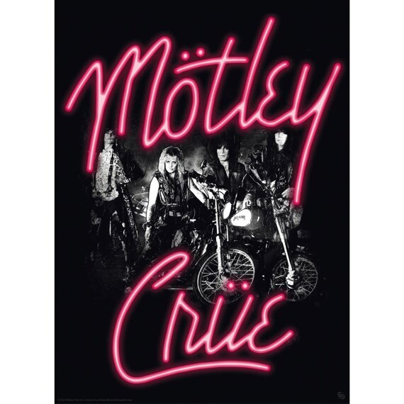 plakat MOTLEY CRUE (zestaw 2 sztuk) - NEON PINK / STRAIGHTJACKETS