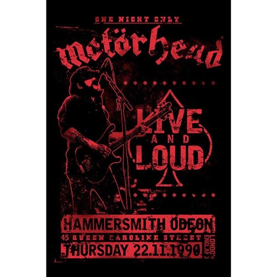 plakat MOTORHEAD - LIVE AND LOUD