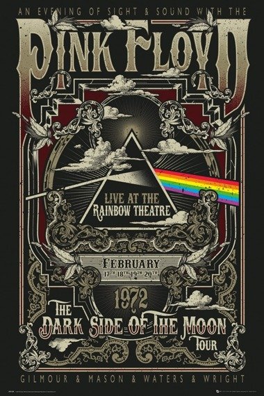 plakat PINK FLOYD - RAINBOW THEATRE