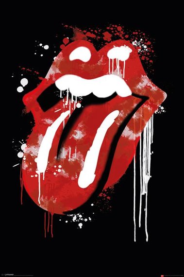 plakat ROLLING STONES - GRAFFITI LIPS