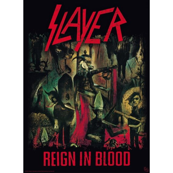 plakat SLAYER (zestaw 2 sztuk) - REIGN IN BLOOD / HELL AWAITS