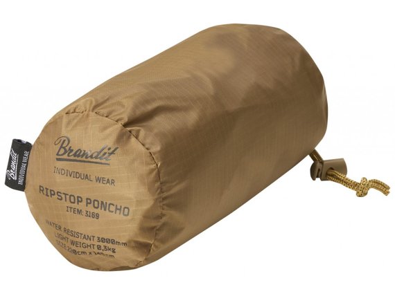 płaszcz/poncho przeciwdeszczowe BRANDIT RIPSTOP PONCHO camel