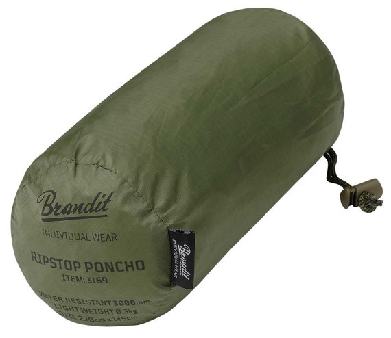 płaszcz/poncho przeciwdeszczowe BRANDIT RIPSTOP PONCHO olive