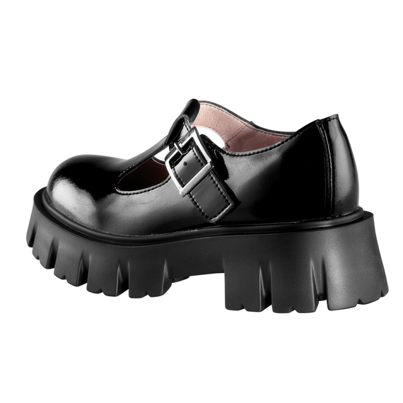 półbuty damskie ALTERCORE czarne (JANE VEGAN BLACK PATENT)