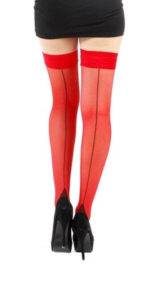 pończochy Jive Seamed Hold Ups Red