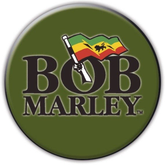 przypinka BOB MARLEY - LOGO