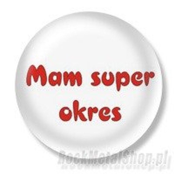 przypinka MAM SUPER OKRES Ø25mm