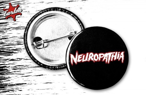 przypinka NEUROPATHIA - LOGO czarny