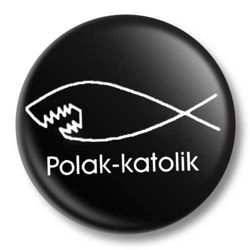 przypinka POLAK KATOLIK Ø38mm