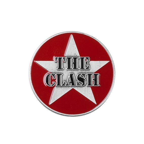 przypinka THE CLASH - MILITARY LOGO