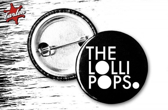 przypinka THE LOLLIPOPS - LOGO BLACK