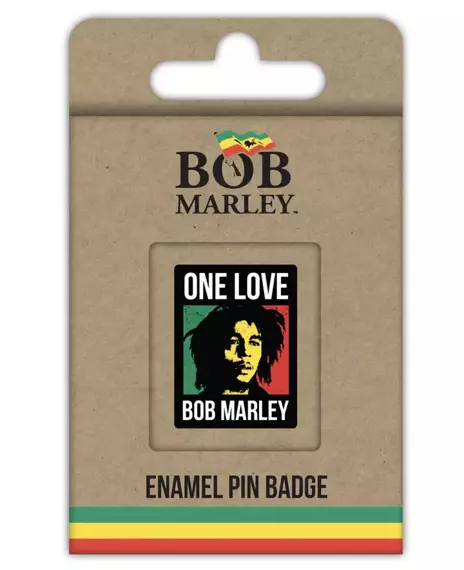 przypinka pin BOB MARLEY - ONE LOVE enamel