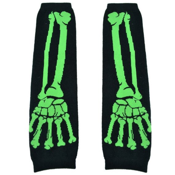 rękawiczki POIZEN INDUSTRIES - BONE BLACK/GREEN