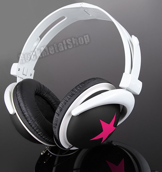 słuchawki HEADPHONE STAR PINK/BLACK 