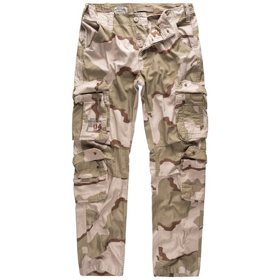 spodnie bojówki AIRBORNE VINTAGE TROUSERS SLIMMY 3-COLOR-DESERT