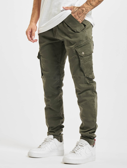 spodnie bojówki ALPHA INDUSTRIES - COMBAT PANT LW OLIV Slim Fit