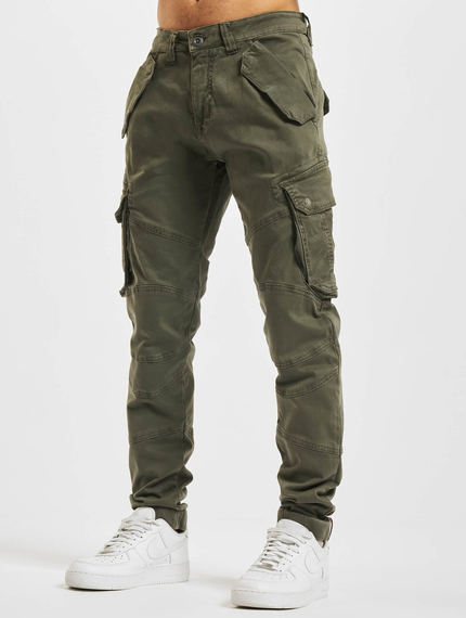 spodnie bojówki ALPHA INDUSTRIES - COMBAT PANT LW OLIV Slim Fit