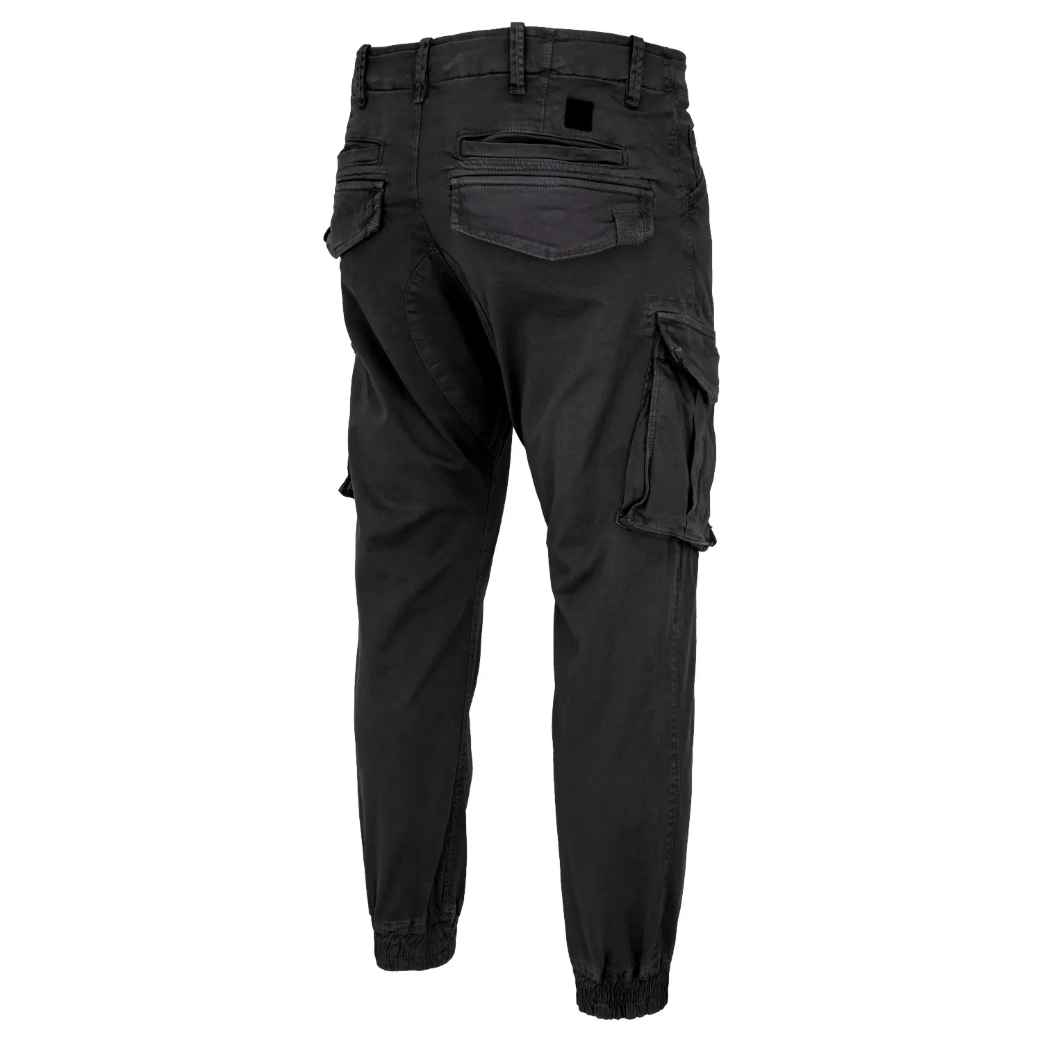 spodnie bojówki ALPHA INDUSTRIES - SPY DARK BLACK Slim Fit