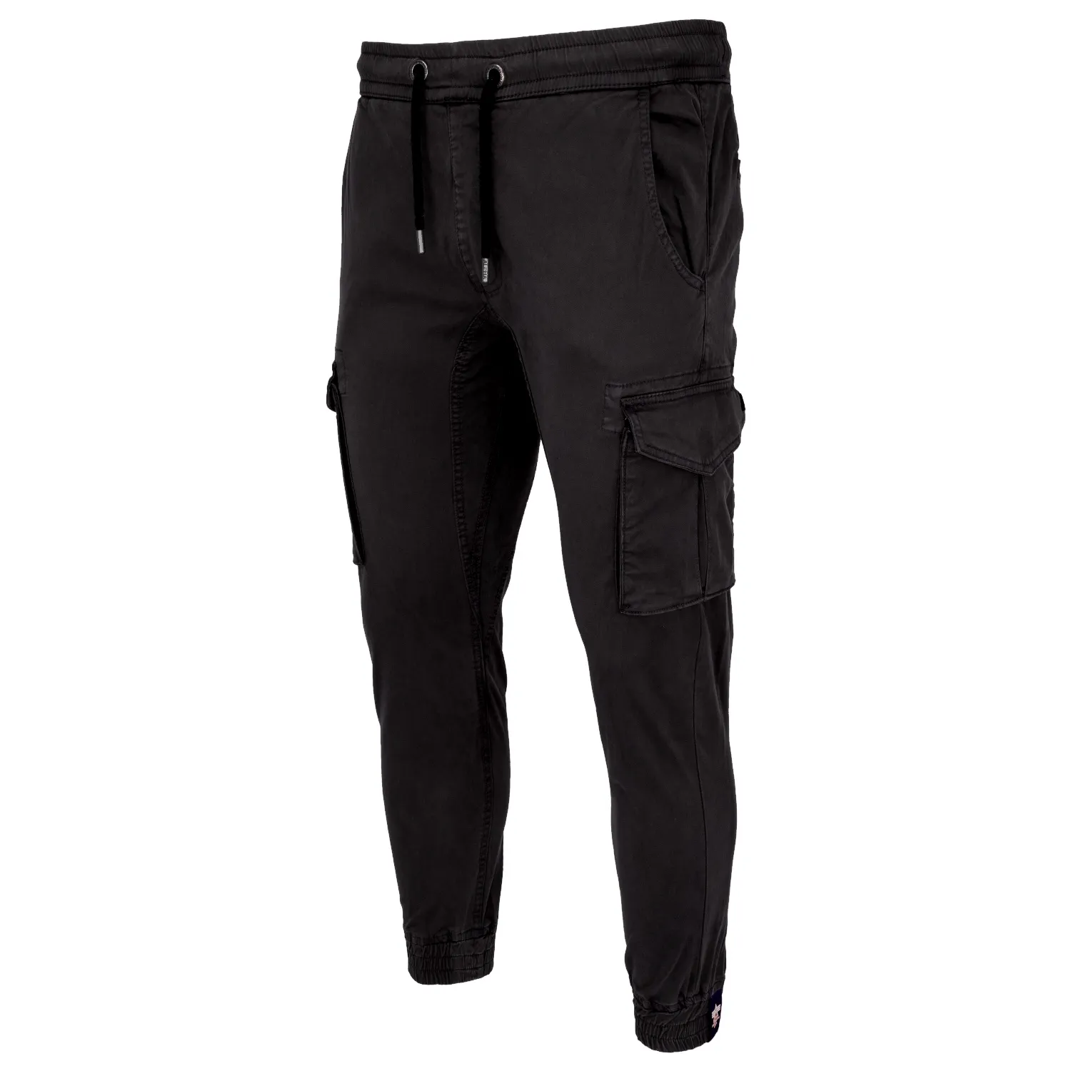 spodnie bojówki ALPHA INDUSTRIES - TWILL JOGGER BLACK