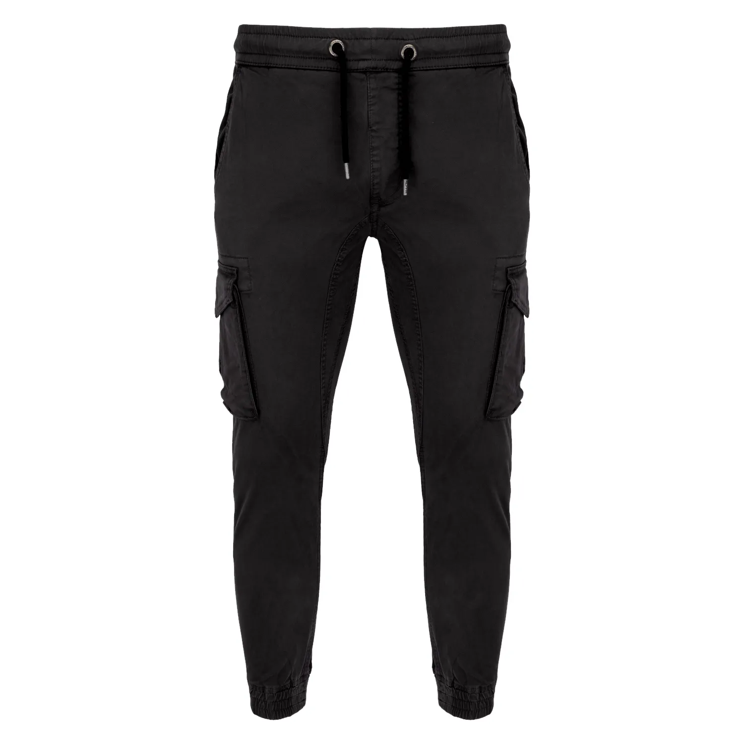 spodnie bojówki ALPHA INDUSTRIES - TWILL JOGGER BLACK