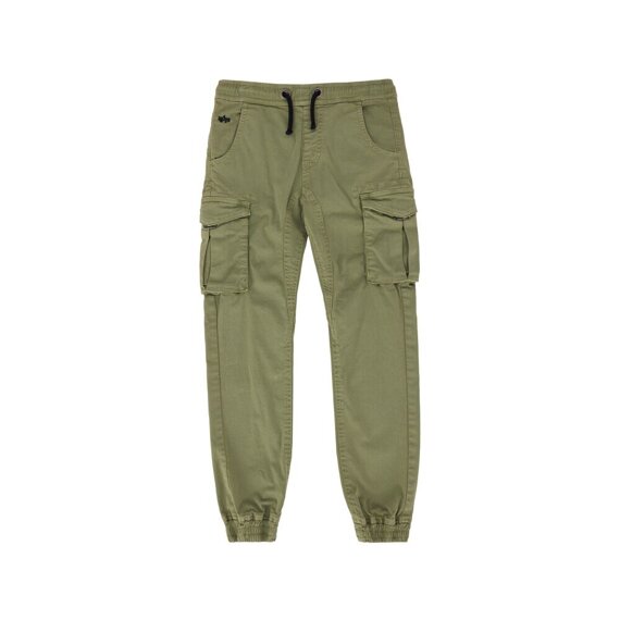 spodnie bojówki ALPHA INDUSTRIES - TWILL JOGGER OLIV, dziecięce