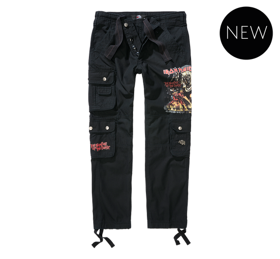 spodnie bojówki IRON MAIDEN PURE SLIM TROUSERS black