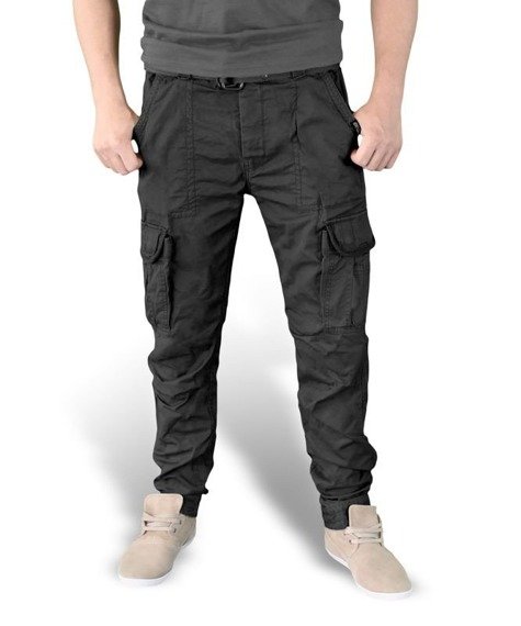 spodnie bojówki PREMIUM TROUSERS SLIMMY BLACK