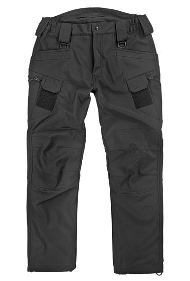 spodnie bojówki SOFTSHELL HOSE 'ASSAULT' BLACK