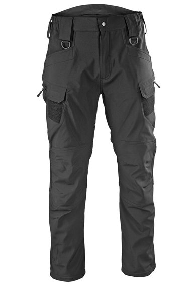 spodnie bojówki SOFTSHELL HOSE 'ASSAULT' BLACK