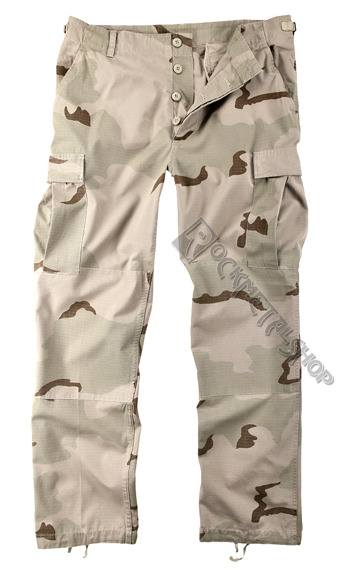 spodnie bojówki US FELDHOSE TYP BDU R/S CO PREWASH 3COL. Desert