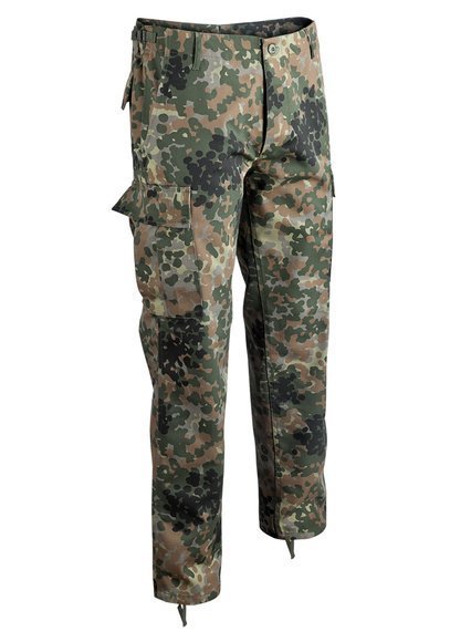 spodnie bojówki US RANGER HOSE TYP BDU " STRAIGHT CUT " FLECKTARN