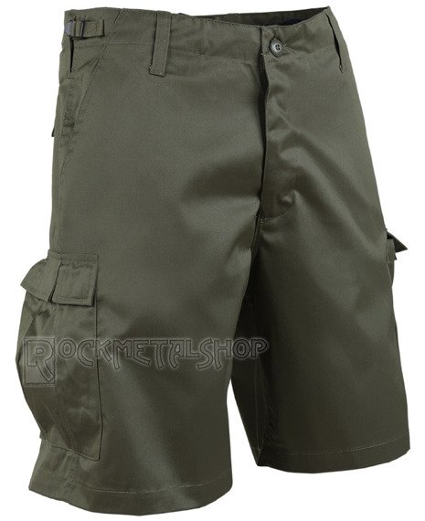 spodnie bojówki krótkie COMBAT SHORTS - OLIV