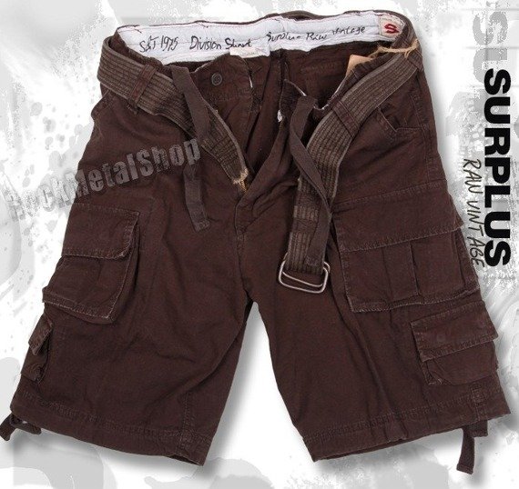 spodnie bojówki krótkie DIVISION SHORTS BROWN