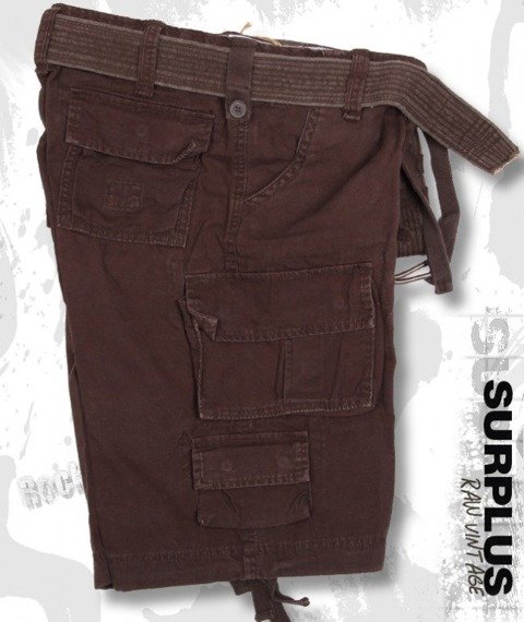 spodnie bojówki krótkie DIVISION SHORTS BROWN