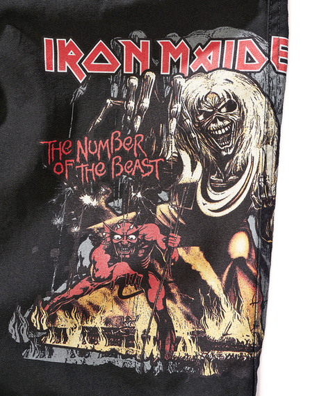 spodnie bojówki krótkie IRON MAIDEN SAVAGE SHORTS - THE NUMBER OF THE BEAST black