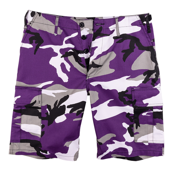 spodnie bojówki krótkie MMB US BDU SHORT LILA - CAMO