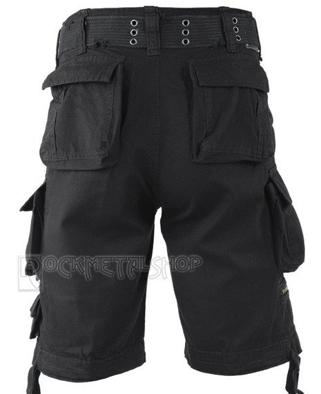 spodnie bojówki krótkie SAVAGE VINTAGE SHORTS - BLACK