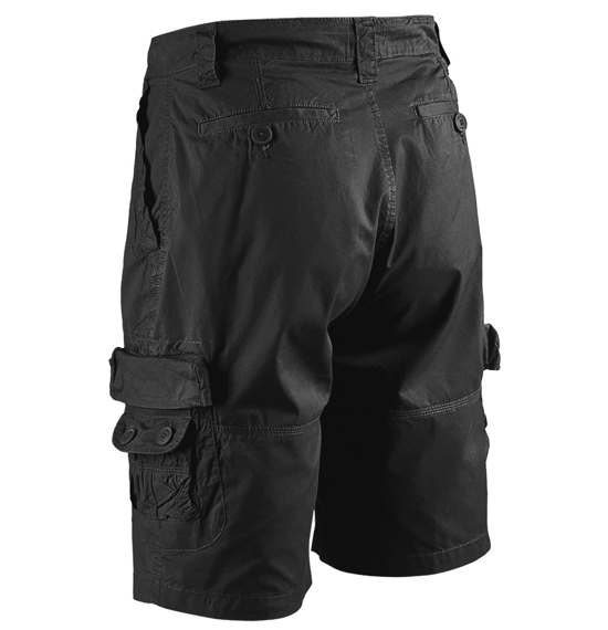 spodnie bojówki krótkie TY SHORTS - BLACK