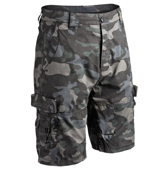 spodnie bojówki krótkie TY SHORTS - DARKCAMO