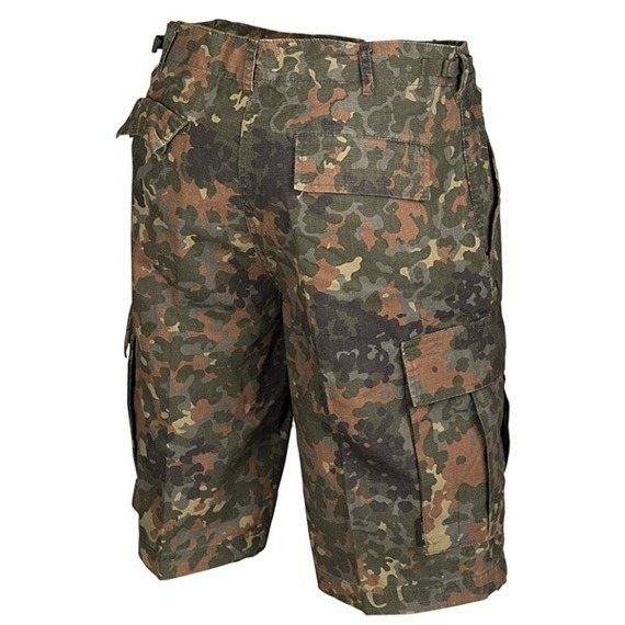 spodnie bojówki krótkie US BERMUDA RIP-STOP COTTON PREWASH FLECKTARN