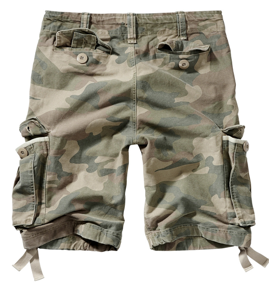 spodnie bojówki krótkie VINTAGE SHORTS - LIGHT WOODLAND