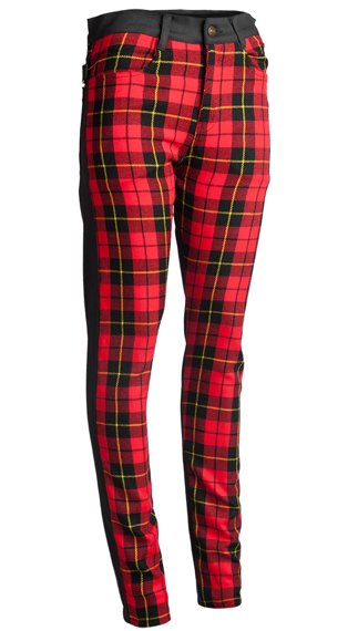 spodnie damskie AMENOMEN - TARTAN 