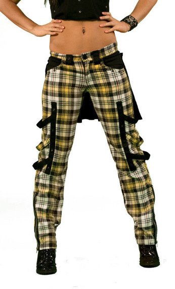 spodnie damskie DEAD THREADS - TARTAN 