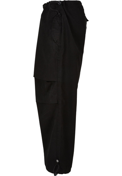 spodnie damskie LADIES COTTON PARACHUTE PANTS black